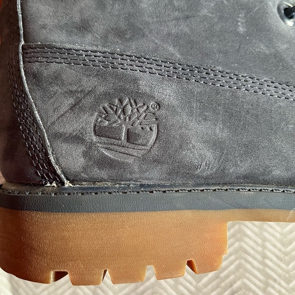 Navy Blue Timberland Boots - Picture 3 of 6